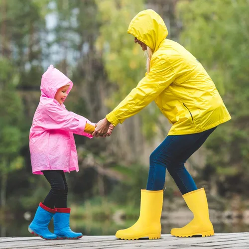 Vista 7 de Litfun Botas de lluvia de media pantorrilla para mujer, impermeables, ligeras, para jardín