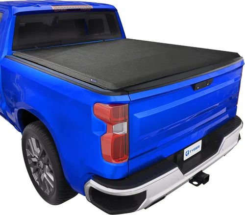 Vista 15 de Tyger Auto T3 - Funda de tonneau de triple pliegue suave para cama de camioneta, compatible con Chevy Silverado 2014-2018 / GMC Sierra 1500