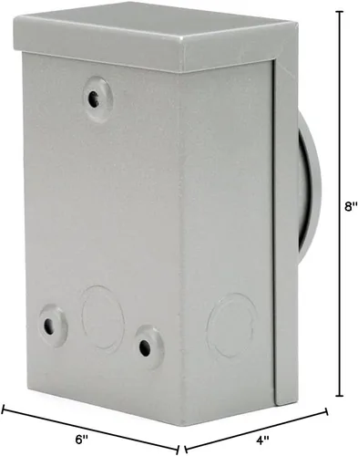 Vista 10 de Reliance Controls Generadores de hasta 7,500 vatios de funcionamiento PB30 30-Amp NEMA 3R Caja de entrada de alimentación, gris