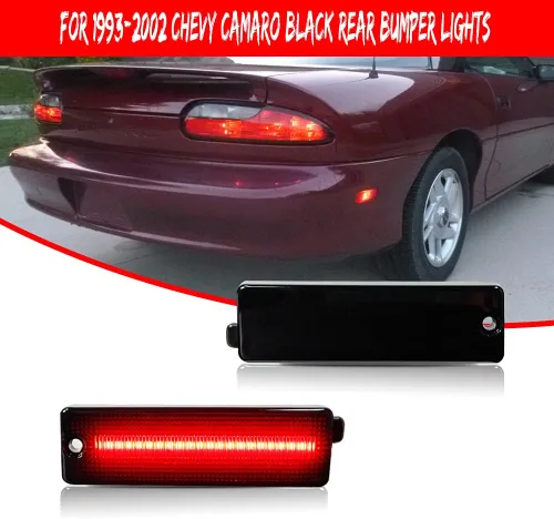 Vista 2 de para 1993 1994 1995 1996 1997 1998 1999 2000 2001 2002 luz indicadora lateral trasera de lente roja LED para Chevy Camaro