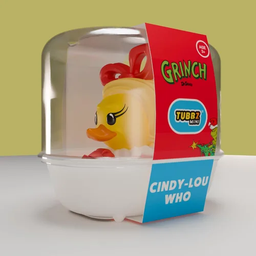 Vista 2 de TUBBZ Mini: The Grinch - Figura de vinilo de pato de goma disfrazado de Cindy Lou