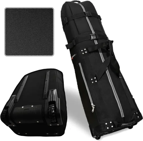 Vista 11 de CaddyDaddy Nueva funda acolchada de primera clase premium para club de golf con ruedas, bolsa de viaje de golf resistente para aerolíneas