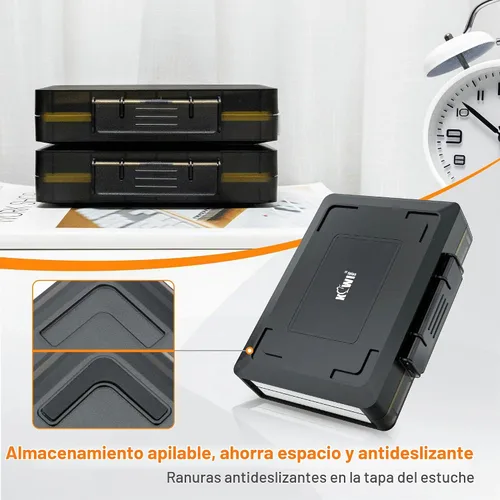 Vista 5 de JJC - Caja de disco duro externo de 3,5 pulgadas, caja de almacenamiento