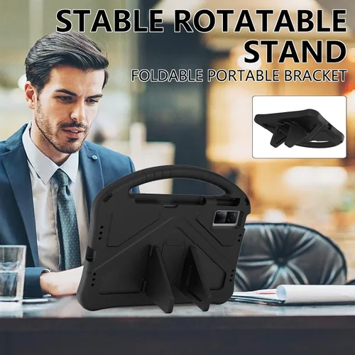 Vista 6 de Funda para tableta para Xiaomi Redmi Pad 2022 de 10.61 pulgadas para niños, duradera y ligera, EVA, a prueba de golpes, funda de soporte con mango