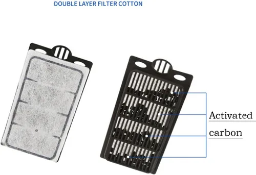 Vista 2 de 4 cartuchos de filtro de cascada para acuario, reptiles y tortugas, filtro de cascada, solo carbón ultraactivado con tecnología Whisper
