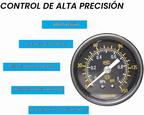 Vista 3 de Beduan BR4000 Compresor de Aire Regulador Combo 1/2" NPT, Drenaje Manual con Soporte, Calibre
