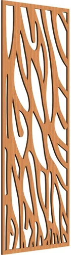 Vista 173 de 9 3/8"W x 24 3/8"H x 1/4"T Bristol Decorativos Paneles de Pared de Madera Calado, Cereza