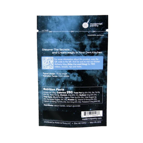 Vista 3 de Gluconato de lactato de calcio puro vegano OU Kosher certificado - 50g/2oz