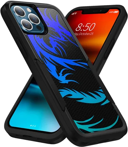 Vista 10 de CasesOnDeck - Funda de agarre compatible con Apple iPhone 13 Pro Max (2021) y iPhone 13 Pro Max [Grip Tactical] Funda delgada y resistente