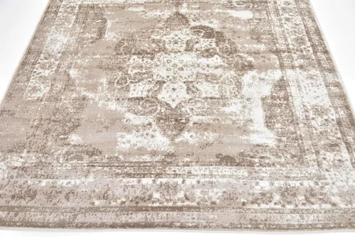 Vista 305 de Unique Loom Colección Sofia - Alfombra de área Salle Garnier (7' 1" x 10' Rectángulo, Borgoña/ Marfil)