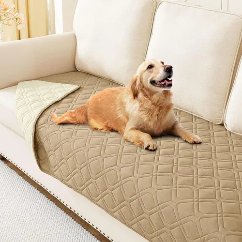 Vista 151 de hyha - Manta impermeable para cama de perro, mantas suaves para mascotas, funda impermeable para sofá para perros, fundas reversibles lavables