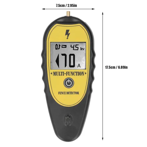 Vista 7 de Probador de valla digital de 15 KV, probador de valla eléctrica, voltímetro de valla, probador de voltaje con pantalla LCD, buscador de fallas