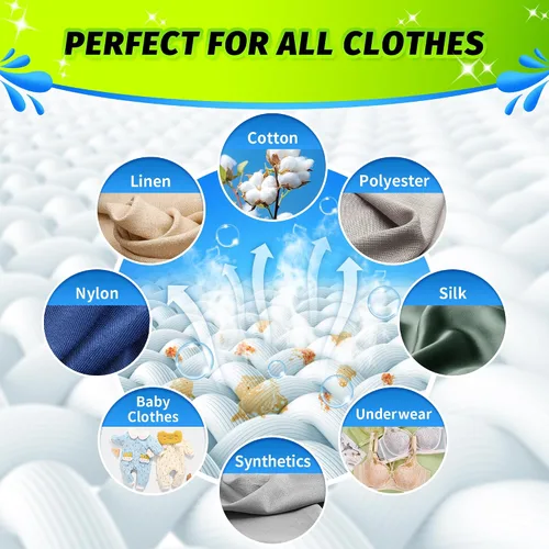 Vista 7 de Sábanas de detergente para ropa – Fresh Linen 120 Cargas de detergente para ropa sucia a granel, detergente de viaje a granel, ecológicas e