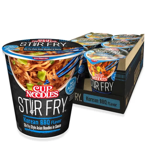 Vista 10 de Nissin Taza de fideos ramen con proteína, sabor a pollo picante con caldo de huesos, 16g de proteína, taza de 2.54 onzas (paquete de 6)