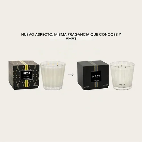 Vista 2 de NEST New York - Vela perfumada con tres mechas, limón y menta de Amalfi - 21.2 oz - Hasta 100 horas de tiempo de combustión - Recipiente de vidrio