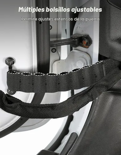 Vista 5 de JOYTUTUS Correas de limitación de puerta compatibles con Wrangler, paquete de 2 correas de control de limitación de puerta ajustables resistentes
