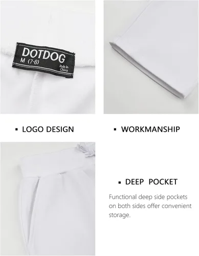 Vista 3 de DOTDOG Pantalones cortos unisex para niños de 3 a 12 años