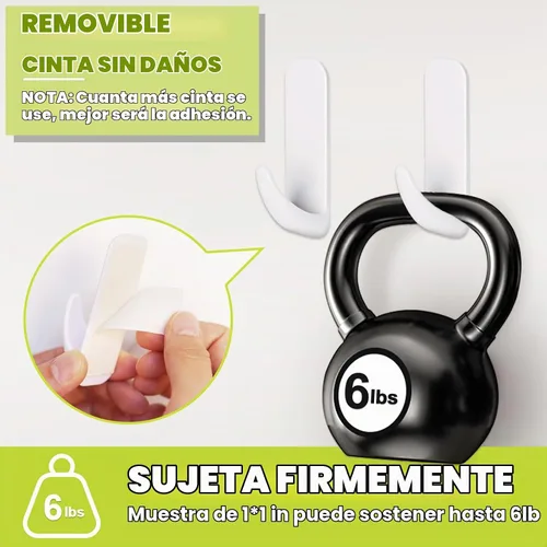 Vista 3 de Cinta de doble cara de 0.39" x 9.85 pies, cinta adhesiva de montaje resistente y extraíble sin daños, cinta de espuma PE sin residuos, cinta