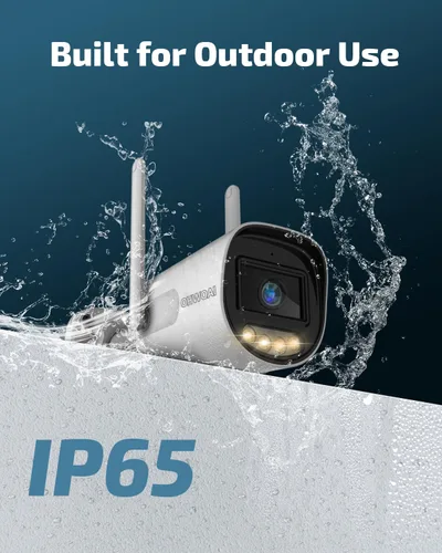 Vista 3 de Cámara de seguridad al aire libre inalámbrica, cámaras de vigilancia video caseras de WiFi