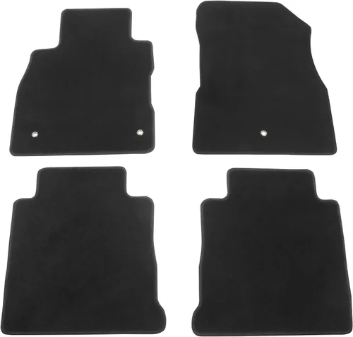 Vista 11 de IKON MOTORSPORTS, Alfombrillas compatibles con Nissan Kicks 2018-2024, filas delanteras y traseras de nailon beige para pies de automóvil, juego