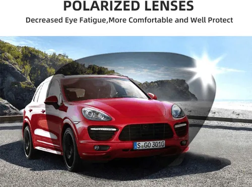 Vista 2 de ROCKBROS Polarized Sports Sunglasses UV Protection Cycling Glasses Outdoor