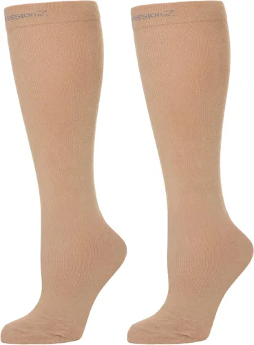 Vista 11 de CompressionZ 30-40 mmHg Knee High Compression Socks, Men & Women Argyle Negro: Paquete de 2