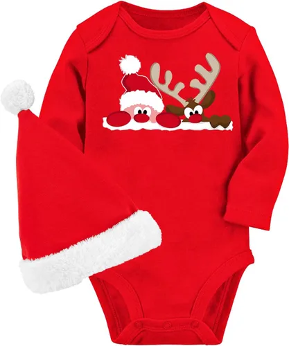 Vista 7 de BFUSTYLE Mameluco de manga larga para bebés niños y niñas, traje divertido para bebés de 0 a 18 meses