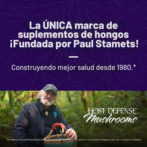 Vista 3 de Host Defense Mushrooms Extracto de Melena de León - Suplemento Líquido de Melena de León para la Salud Cerebral - Soporte de Hongos para el Enfoque