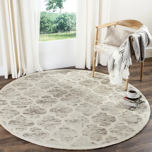 Vista 7 de Alfombra premium de lana hecho a mano, color marrón claro y marfil de la colección Safavieh Himalaya HIM121A, Lana