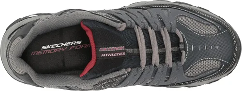 Vista 5 de Skechers Afterburn - Tenis con cordones y espuma viscoelástica para hombre