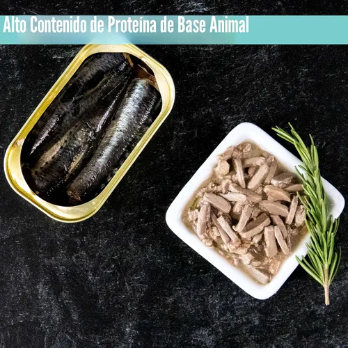 Vista 8 de Nulo - Comida húmeda enlatada para gatos, picada, carne de res y caballa
