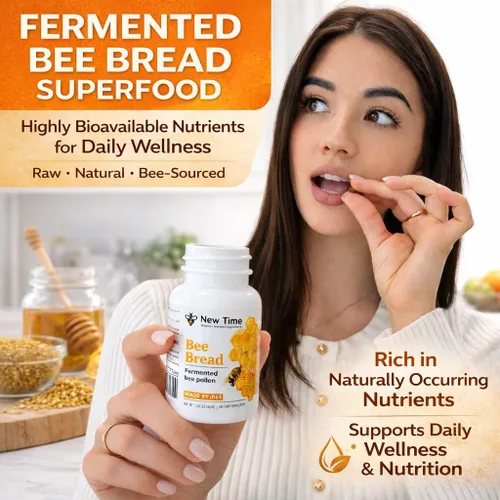 Vista 6 de Pan de abeja orgánico - Polen fermentado natural, multivitamínico para el crecimiento de los senos, superalimento para hombres, mujeres, proteínas