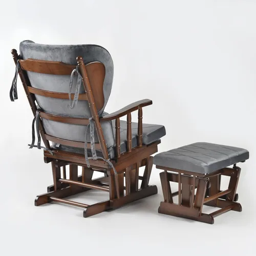 Vista 4 de Comfort Deluxe - Juego de silla y otomana (antracita)