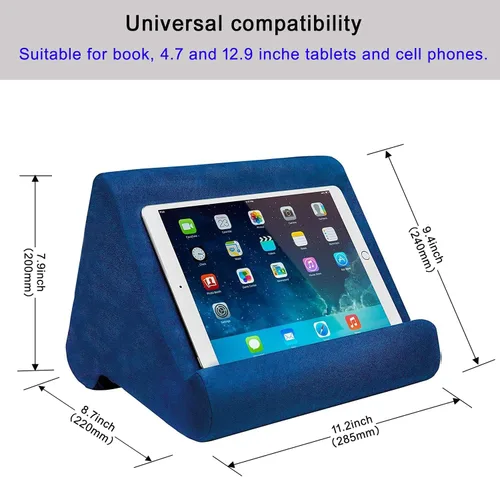 Vista 5 de SAMHOUSING - Soporte de almohada para tablet, base para tablet para la cama con ángulos de visión múltiples, compatible con iPad Pro 9.7, 10.5, 12.9