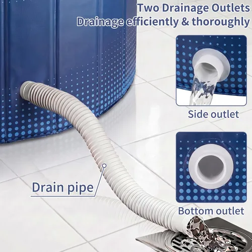 Vista 3 de Bañera plegable caliente fría bañera (conjunto de almacenamiento)
