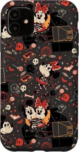 Vista 8 de iPhone 16 Disney Mickey Mouse & Minnie Mouse Scary Sweet Halloween Case