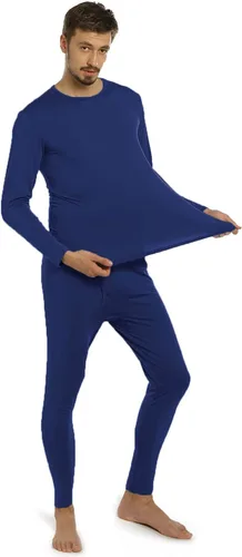 Vista 2 de ViCherub Thermal Underwear for Men Fleece Lined Long Johns Thermals Top and Bottom Set Base Layer for Cold Weather