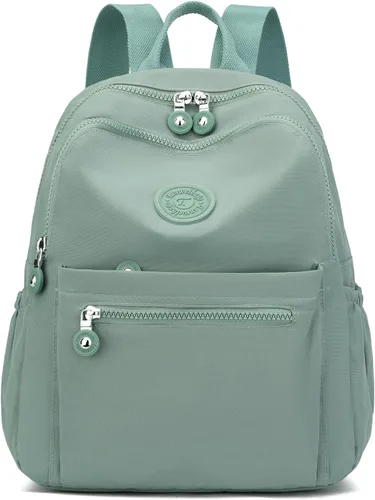 Vista 27 de Tanweibago Mini mochilas de nailon para mujer, mochilas pequeñas de 11L para mujer, mochila ligera casual para mujer, mochila de viaje de compras