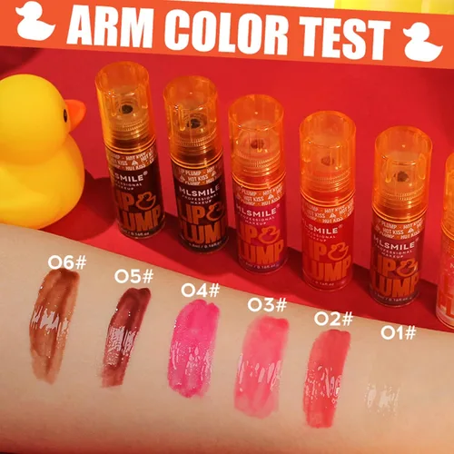 Vista 3 de Duck Lip Plumper Glow - Aceite hidratante para labios con grasa y brillo para labios que hacen que los labios sean más llenos (01)