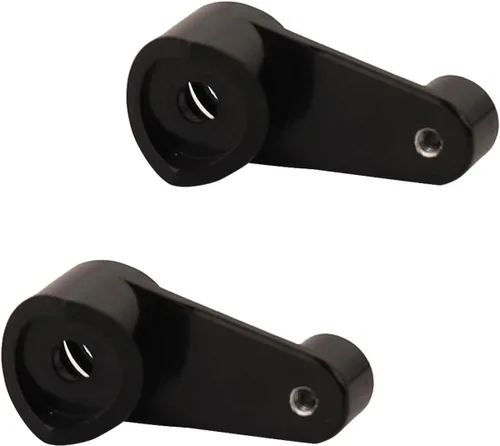 Vista 5 de Latón negro revestimiento completo Portal delantero y trasero ejes con servo montaje servo brazo para Axial AX24 1/24 RC 4WD Crawler coche metal