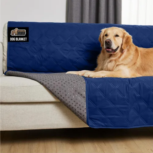Vista 25 de GORILLA GRIP® Manta impermeable para perro, funda de sofá a prueba de fugas para perros, parte trasera de agarre de silicona, protege el sofá