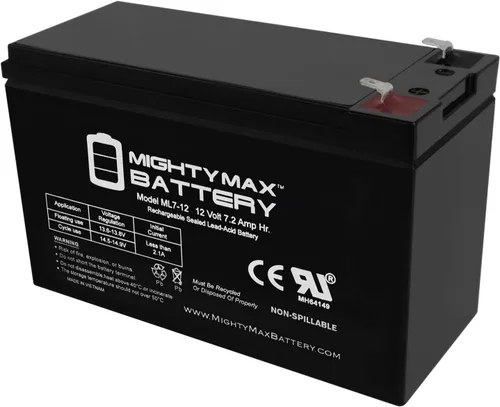 Vista 11 de Mighty Max Battery ML7-12 - Batería de repuesto duradera 6-DW-7 de 12 V 7.2 AH - Paquete de 2