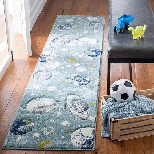 Vista 7 de SAFAVIEH Carousel Kids Collection - Alfombra decorativa de 2 x 3 pies, color gris y lavanda, no desprende pelusa y de fácil cuidado, ideal