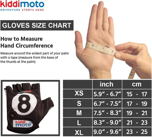 Vista 5 de Kiddimoto Kids Half Finger Cycling Gloves Non-Slip Kids Bike Gloves for Boys, Girls, Toddler Fingerless Gloves Kids Mountain Bike Gloves for BMX