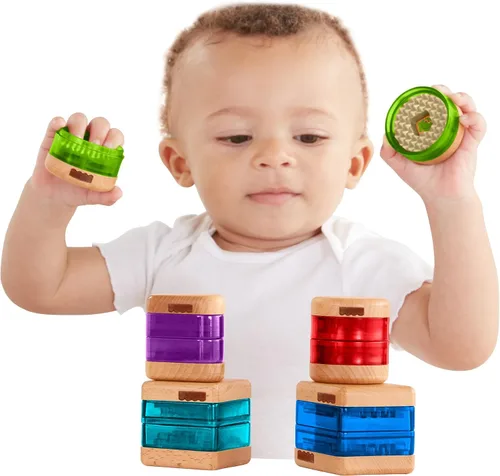Vista 2 de Juguetes de madera sorpresa con formas Fisher-Price