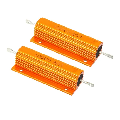 Vista 32 de PATIKIL 100 W 0,01 Ohm Resistencia con carcasa de aluminio, 2 paquetes de resistencias con carcasa de aluminio, resistencias bobinadas en caja