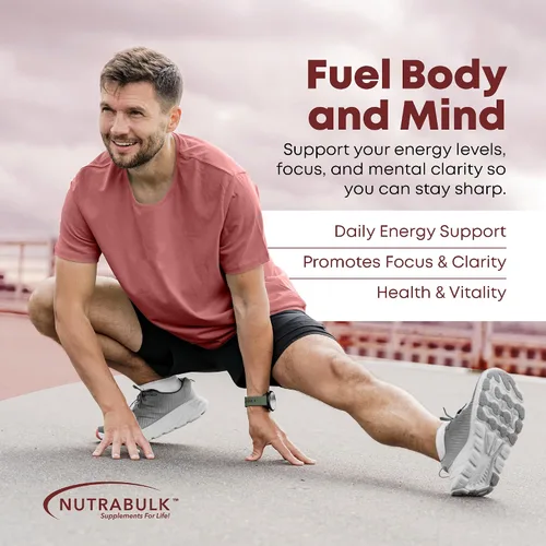Vista 5 de NutraBulk Vitamina B12 Pastillas de disolución rápida de 2500 mcg - Sublingual B-12 con sabor a cereza - Suplemento de vitaminas B12