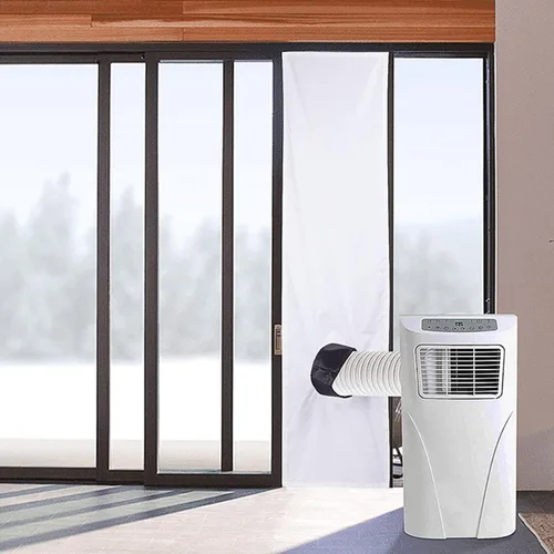 Vista 4 de Kit de paño de ventilación portátil para ventana de aire acondicionado, sello de ventana de aire acondicionado, ventilación universal de CA