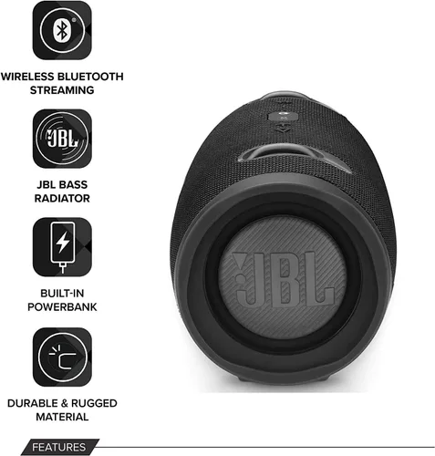 Vista 3 de JBL Xtreme 2 bocina Bluetooth inalámbrica portátil resistente al agua