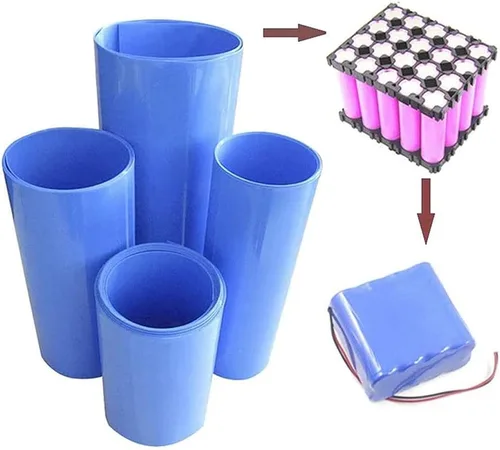 Vista 5 de Tubo termocontraíble para bricolaje, gran batería, tubo de envoltura de PVC de larga duración, protección de aislamiento, seguro y fácil, respetuoso